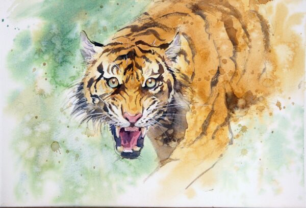 Buy this watercolour by Vikrant in aid of conservation