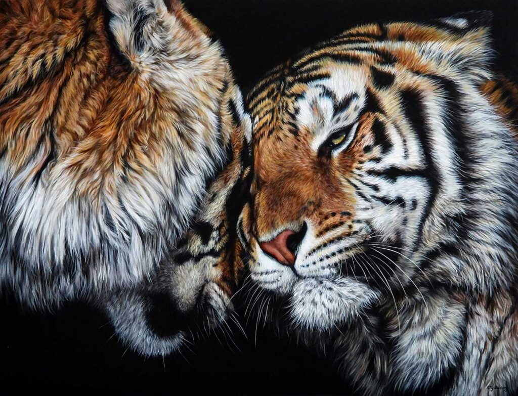 acrylic tiger artwork for sale
