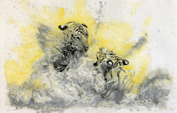 Anisha-Heble-Evanescence-of-Frolicking-Wild-Tigers-101-x-65-painting-watercolour-1.jpg