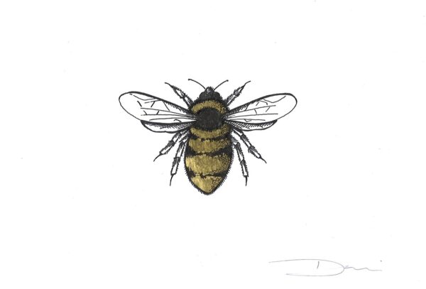 No. 1: 24kt Gold Leaf Bumblebee