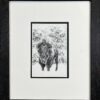 Image of framed Bison by Jung Jang