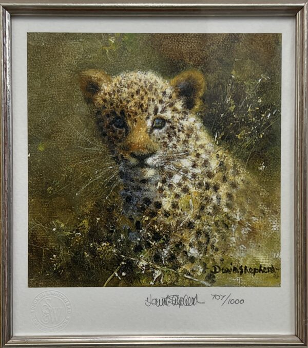 Miniature Cub Leopard by David Shepherd