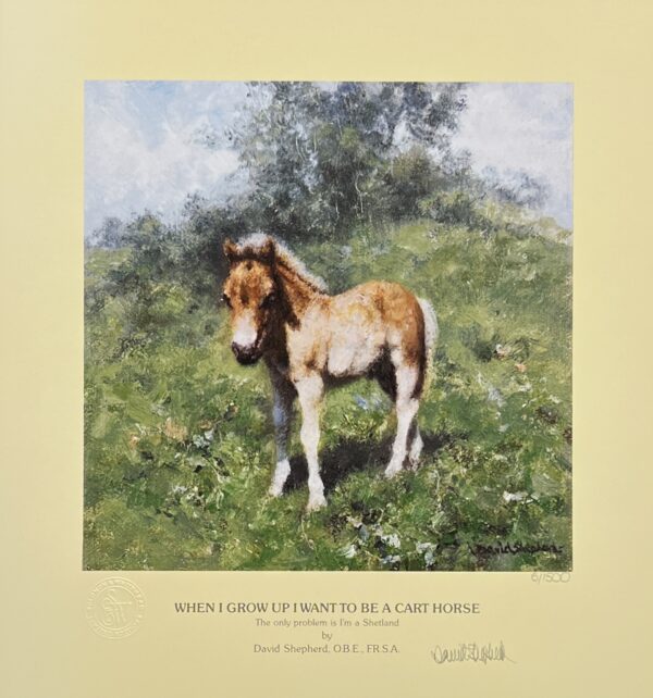 Image of When I Grow Up I Want to be a Cart Horse by David Shepherd