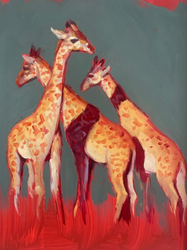 Image of Giraffes in Colour by Catherine Ingleby