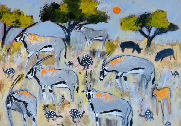 Eland and Guineafowl