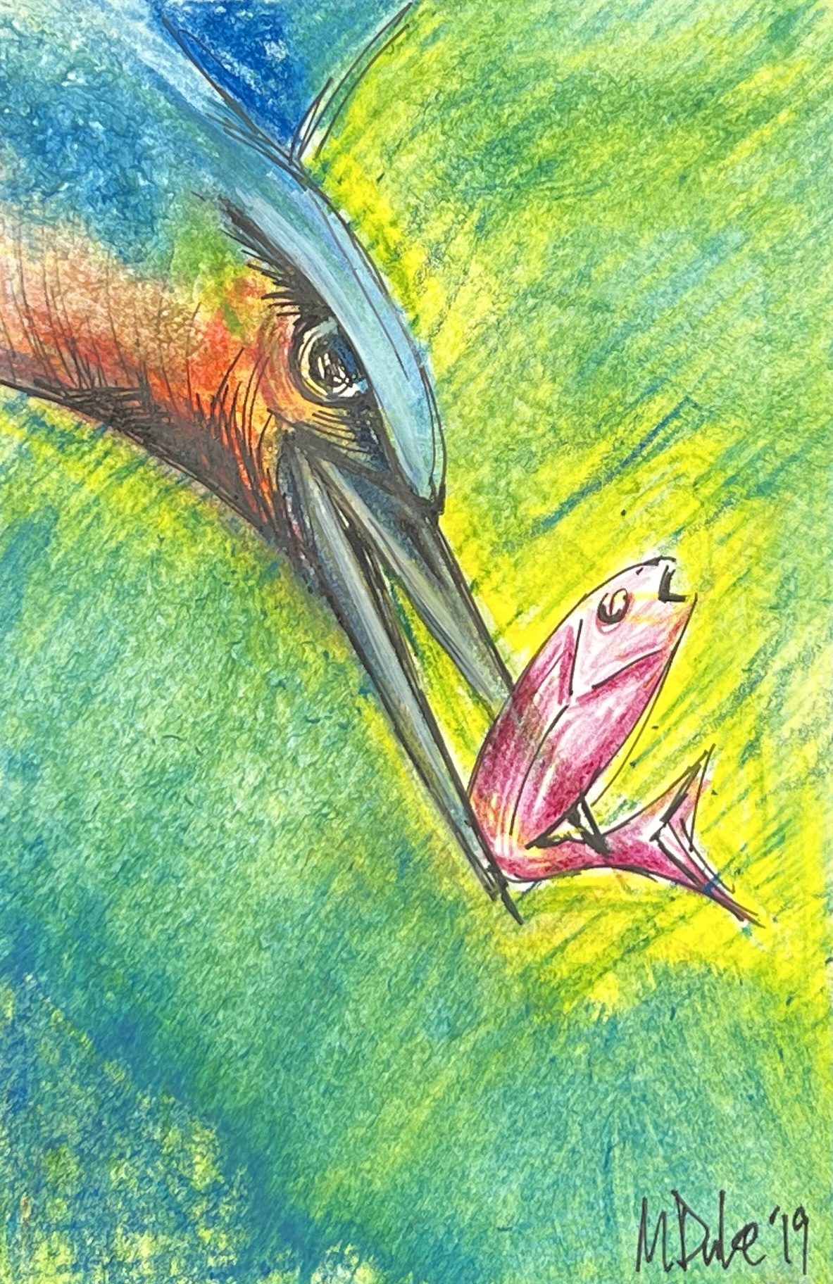 WAY Sketch for Wildlife 2019 - Green by Matt Duke