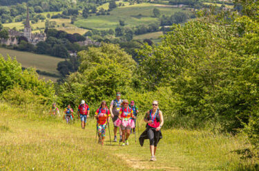 Walking in green, countryside