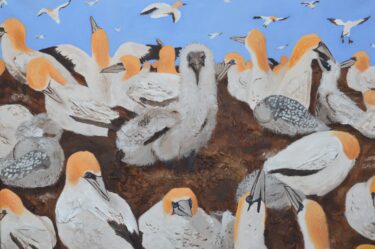Amandine Deschamps - Lost Chick - 70 x 50 - mixed media