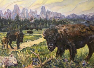 Kaitlyn Stanton - Badlands - 122 x 92 - painting