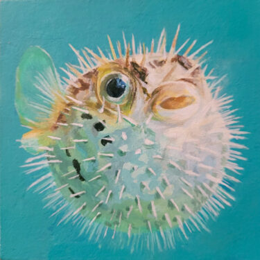 Young Jang - Surprise - 10 x 10 - painting