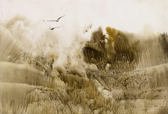 Ze Ze Lai - The Dreams of Yellow River - 79 x 54 - painting watercolour.jpg